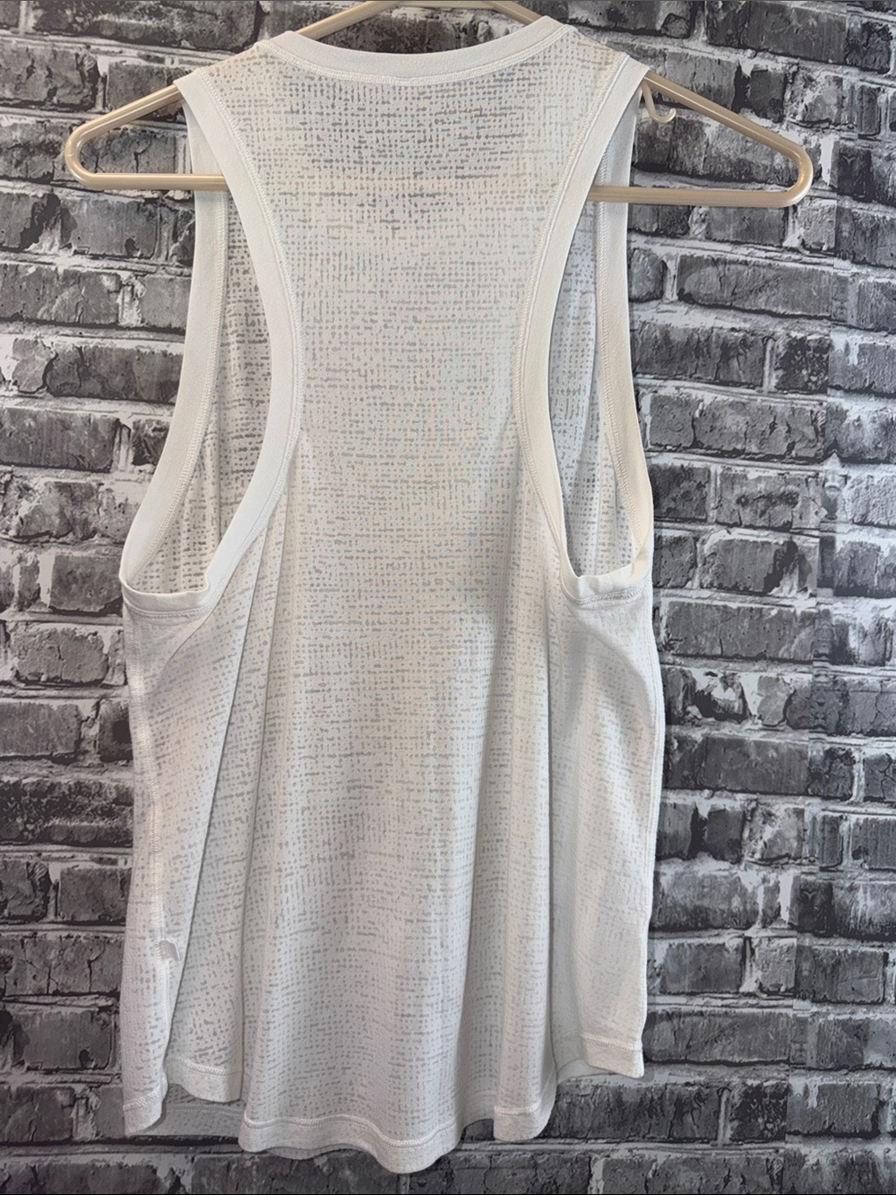 Women’s Lululemon White Racerback Tank Top - Lightweight Summer Layer